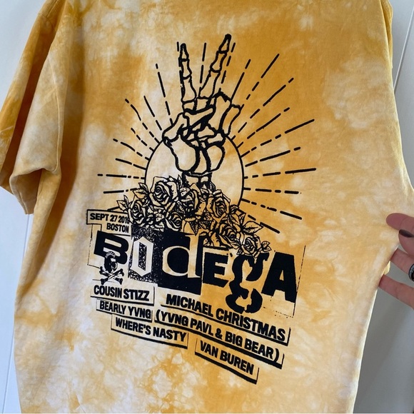 NWT Boston Bodega Tie Dye Shirt Red Bull Beantown Uprising Tee Cousin Stizz New - Picture 8 of 8